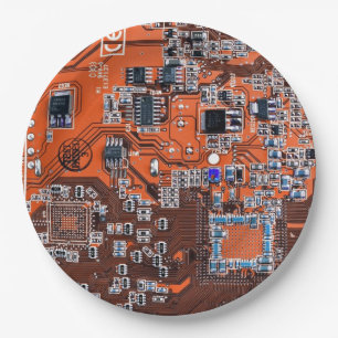 Prato De Papel Circuito Impresso Conjunto PCB Circuito Laranja Co