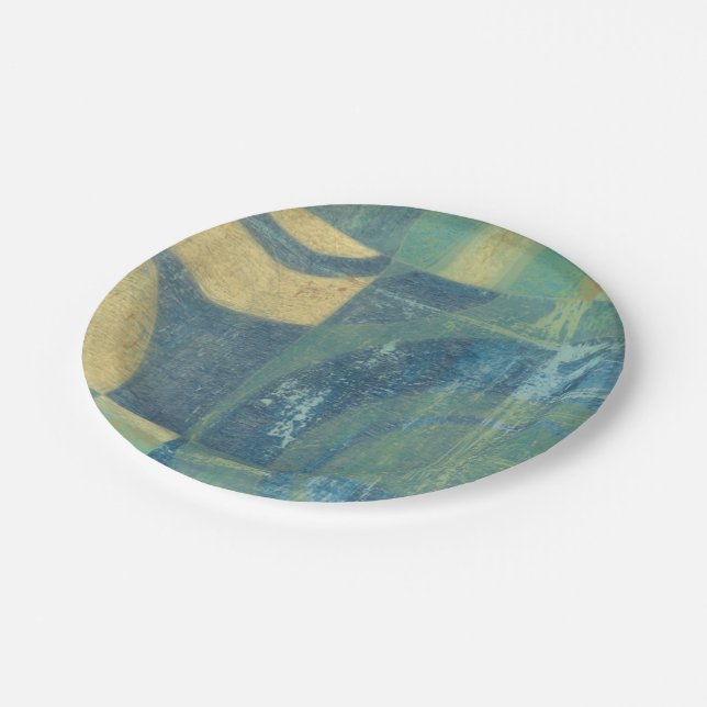 Prato De Papel Círculos e painéis multicoloridos (Inclinado)