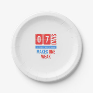 Prato De Papel Citação do futebol engraçado