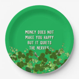 Prato De Papel Citação irlandesa com vergonha