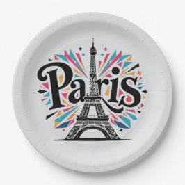 Prato De Papel City of Lights: Bold Paris Typography Art