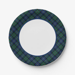 Prato De Papel Clã MacLeod da beira do Tartan de Skye