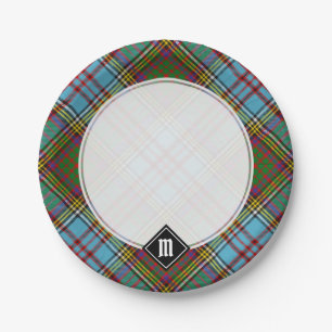 Prato De Papel Clan Anderson Tartan Paper Plates