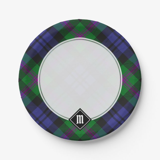 Prato De Papel Clan Baird Tartan (Frente)