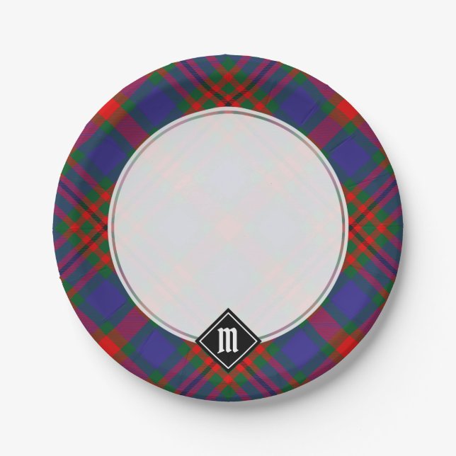Prato De Papel Clan Carnegie Tartan (Frente)
