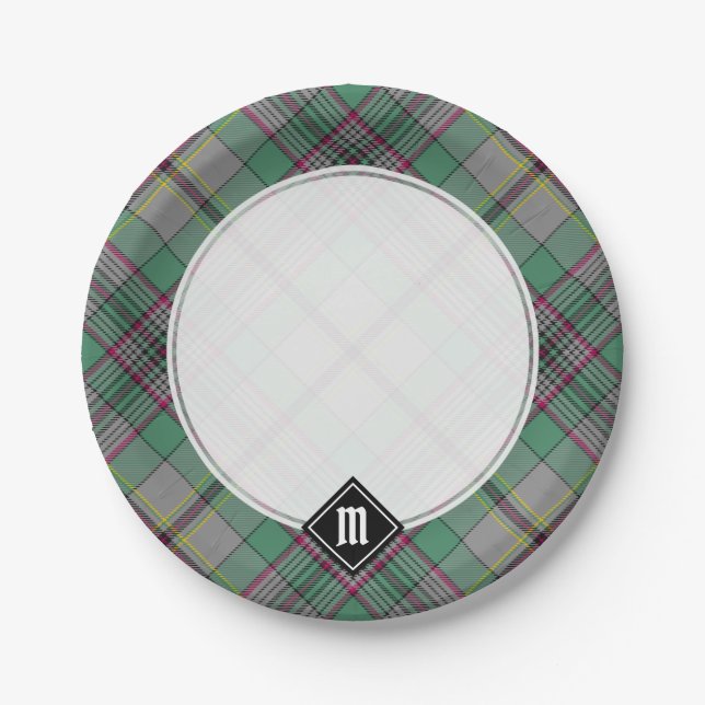 Prato De Papel Clan Craig Tartan Paper Plates (Frente)