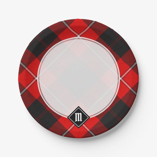 Prato De Papel Clan Cunningham Tartan (Frente)