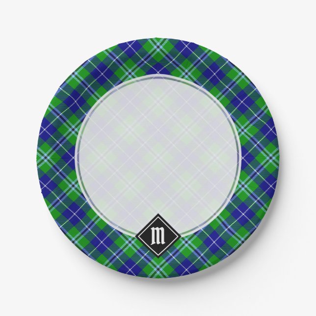 Prato De Papel Clan Douglas Tartan (Frente)