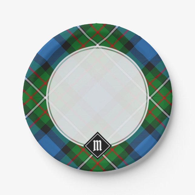 Prato De Papel Clan Ferguson Tartan Paper Plates (Frente)