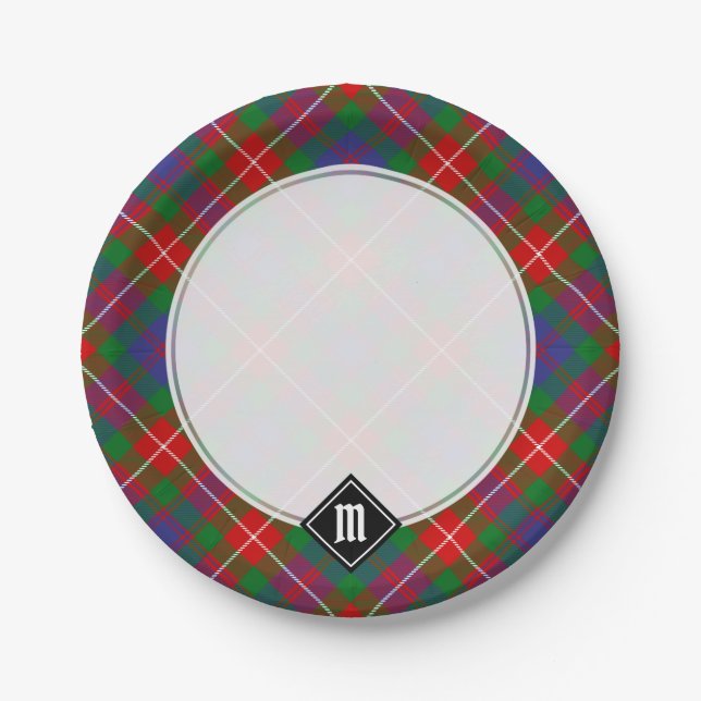 Prato De Papel Clan Fraser de Lovat Tartan Paper Plates (Frente)