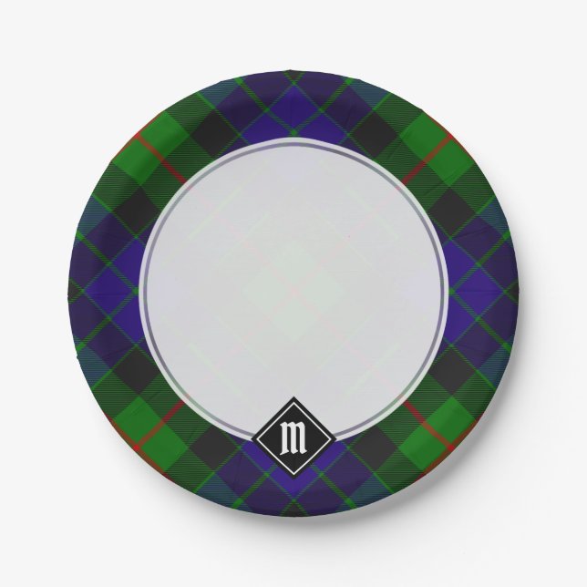 Prato De Papel Clan Gunn Tartan Paper Plates (Frente)