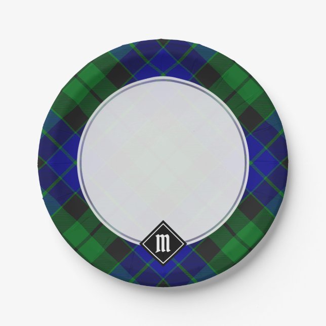 Prato De Papel Clan MacKay Tartan (Frente)