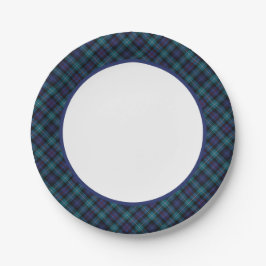 Prato De Papel Clan Mackenzie Modern Tartan Border