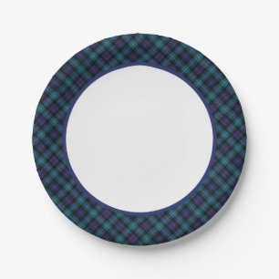 Prato De Papel Clan Mackenzie Modern Tartan Border