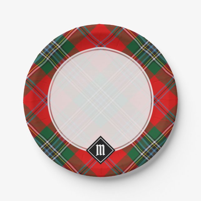 Prato De Papel Clan MacLean Tartan (Frente)