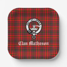 Clan Matheson Crest Crachá e Tartan