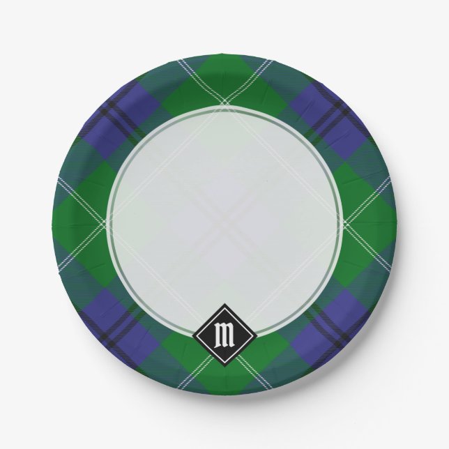Prato De Papel Clan Oliphant Tartan Paper Plates (Frente)