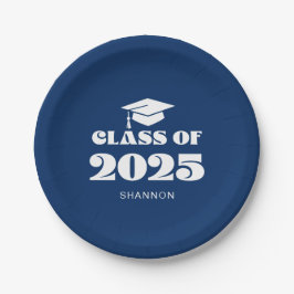 Prato De Papel Classe Azul Moderna de 2025