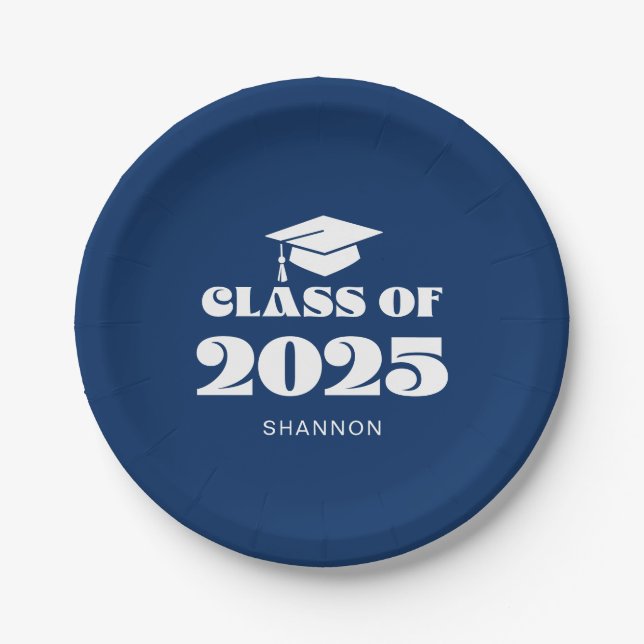 Prato De Papel Classe Azul Moderna de 2025 (Frente)