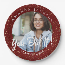 Prato De Papel Classe de 2023 Você Fez Festa de formatura Fotográ