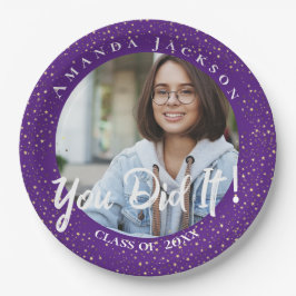 Prato De Papel Classe de 2023 Você Fez Festa de formatura Fotográ