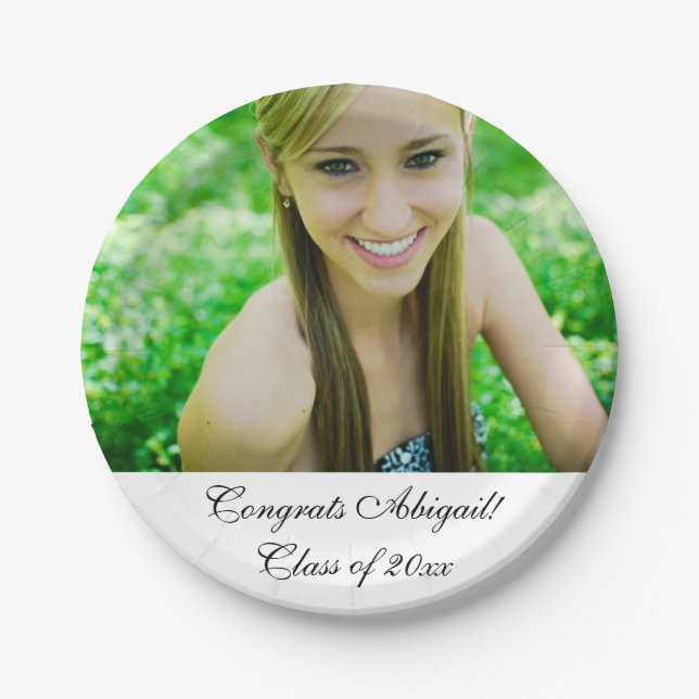 Prato De Papel Classe de Formando de Gráficos 20XX (Frente)