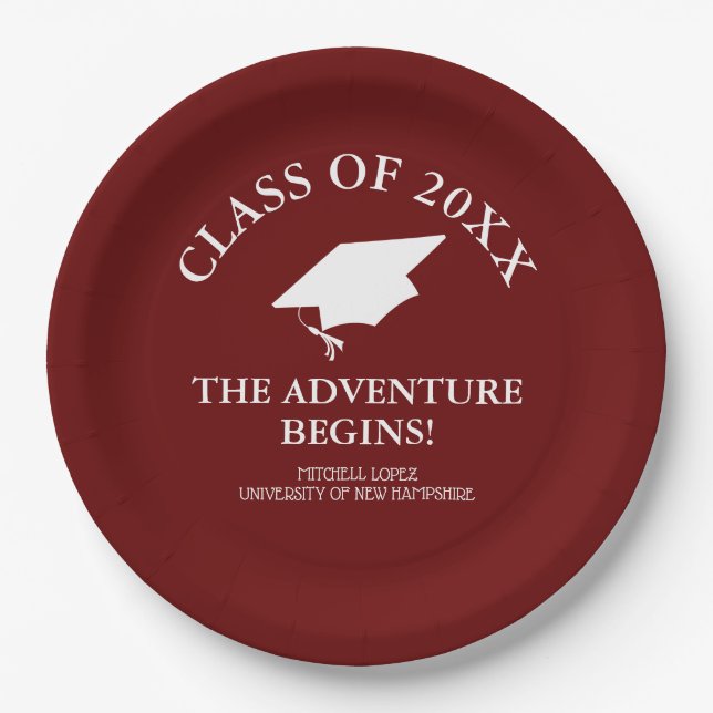 Prato De Papel Classe de graduação de 2023 (Frente)