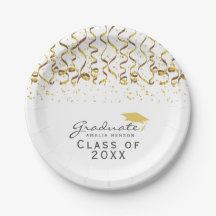 Classe Dourada de Confetti de Graduação