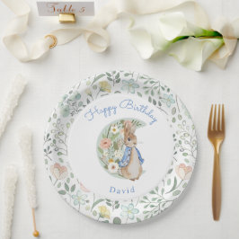 Prato De Papel Classic Peter the Rabbit Beatrix Potter Birthday
