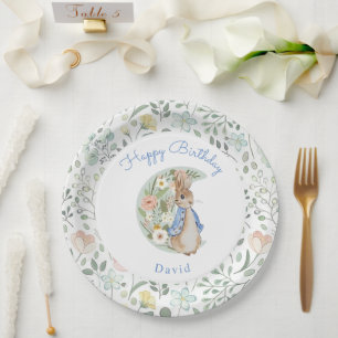 Prato De Papel Classic Peter the Rabbit Beatrix Potter Birthday