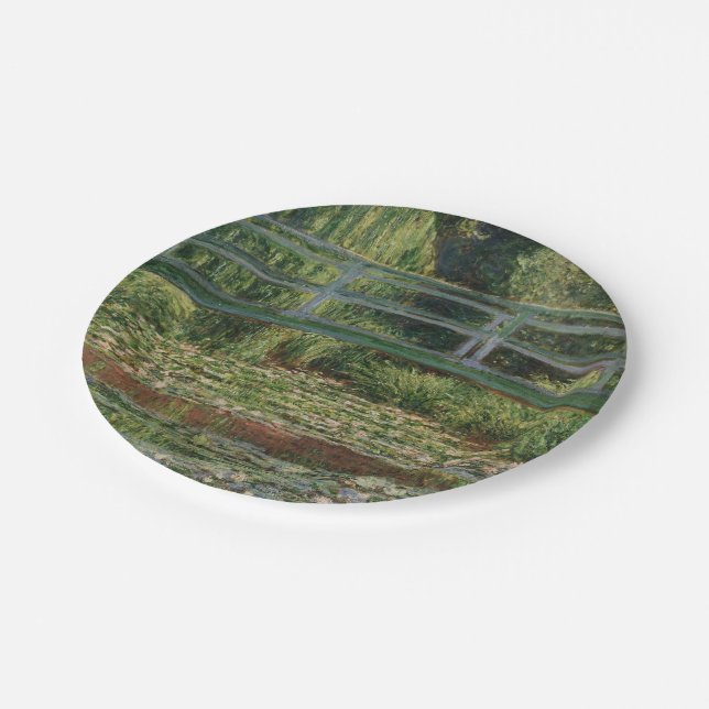 Prato De Papel Claude Monet - A Ponte Japonesa (Inclinado)