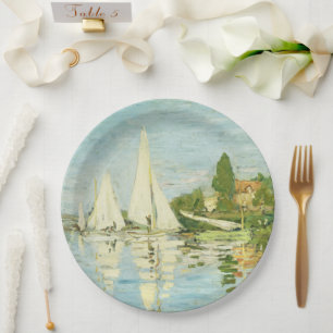 Prato De Papel Claude Monet. Regattas em Argenteuil