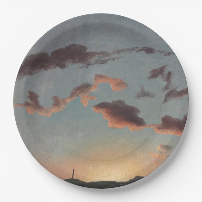 Prato De Papel Cloud Study (Clouds in Sky) (por Knud Baade) (Frente)