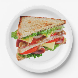PRATO DE PAPEL CLUBE BLT