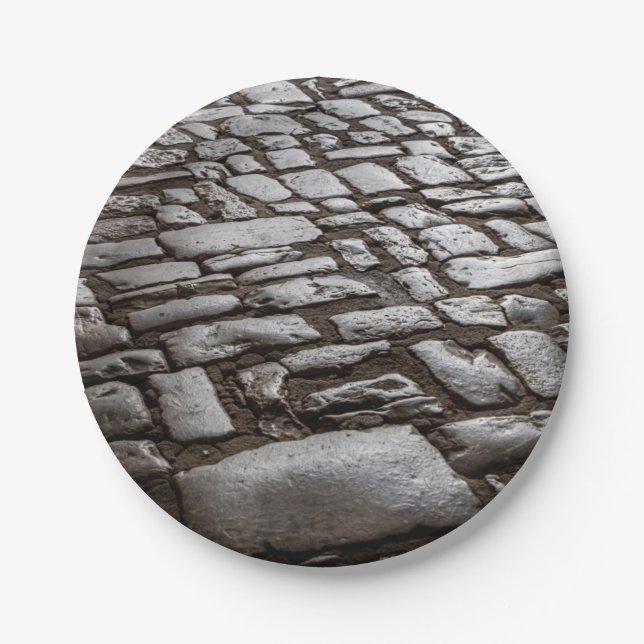 Prato De Papel Cobblestones Moonlit (Frente)