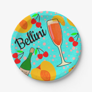 Prato De Papel Cocktail de Bellini