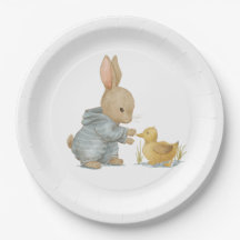 coelho bonito com pato