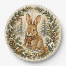 Coelho Caprichoso da Floresta de Inverno na Neve