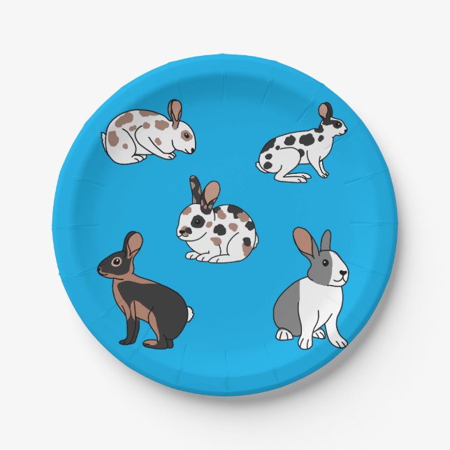 Prato De Papel Coelhos (Frente)