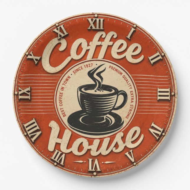 Prato De Papel Coffee House  (Frente)