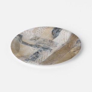 Prato De Papel Colagem de rendas I