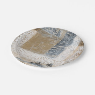 Prato De Papel Colagem de rendas II