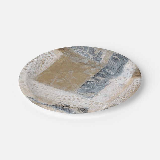 Prato De Papel Colagem de rendas II (Inclinado)