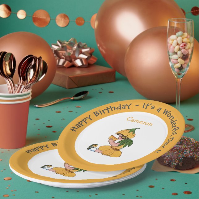 Prato De Papel Coleção de Flower Whimsic Child (Múltiplo)