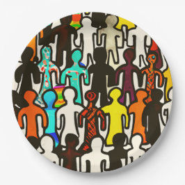 Prato De Papel Coleção de Igualdade Racial