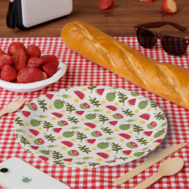 Prato De Papel Coleção de padrões da fruta - Melancia