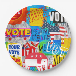 Prato De Papel Coleção de Votos