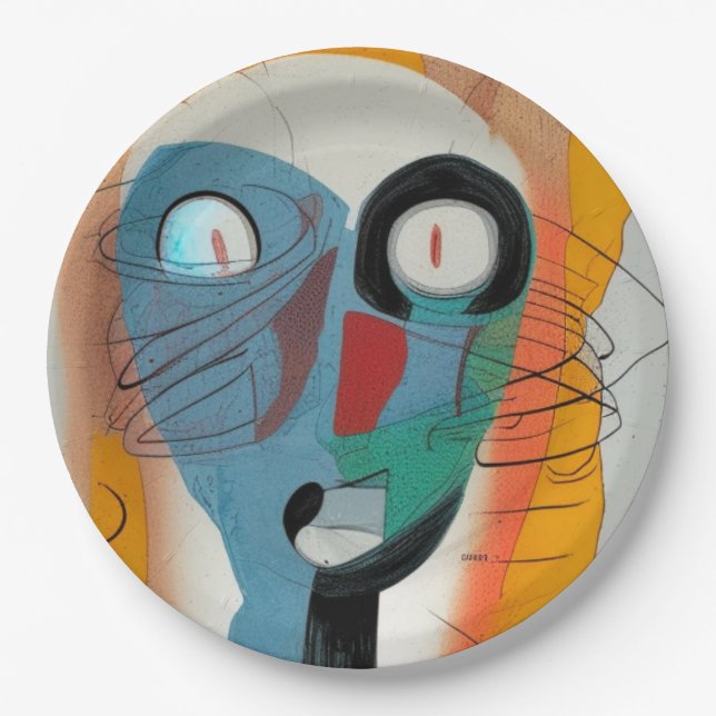 Prato De Papel Coleção Marciana (Frente)