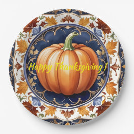 Prato De Papel Coleção Moderna de Bombas de Ação de Graças de out
