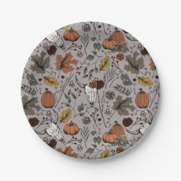 Prato De Papel Colheita de Cobras - Padrões de Ação de Graças